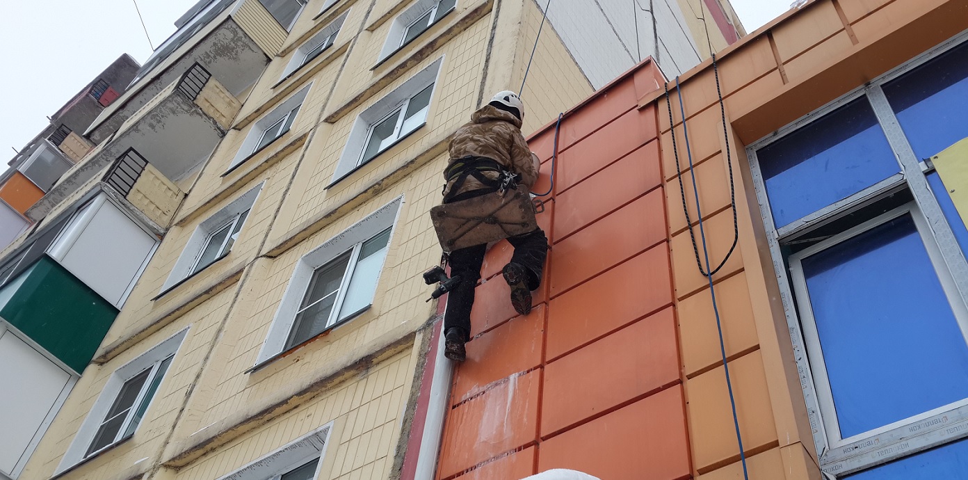 Услуги промышленных альпинистов для высотных работ в Волгореченске