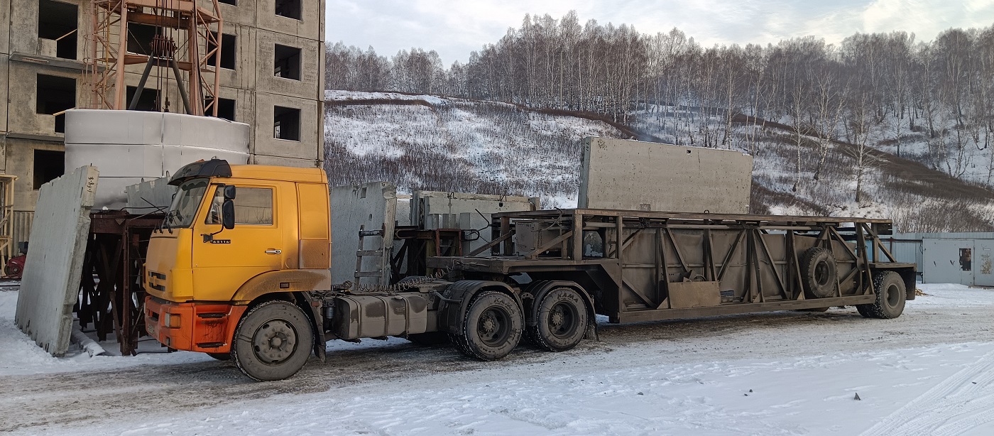 Аренда и услуги панелевозов для перевозки ЖБИ изделий в Костромской области