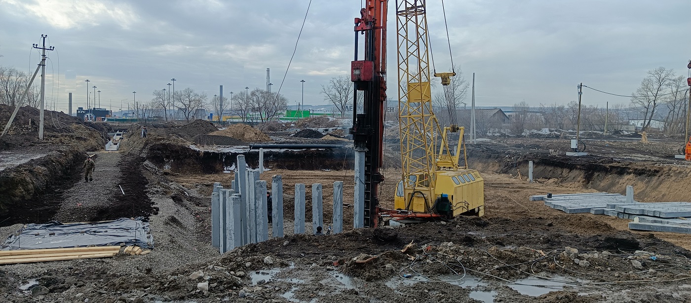 Аренда сваебоя для забивки бетонных свай в Красном-на-Волге